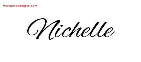 Cursive Name Tattoo Designs Nichelle Download Free