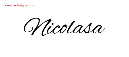 Cursive Name Tattoo Designs Nicolasa Download Free