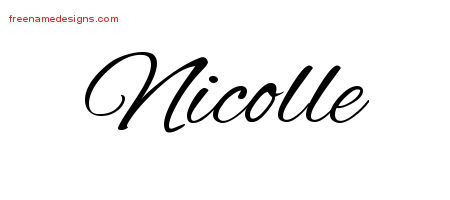 Cursive Name Tattoo Designs Nicolle Download Free Cursive Name Tattoo Designs Nicolle Download Free