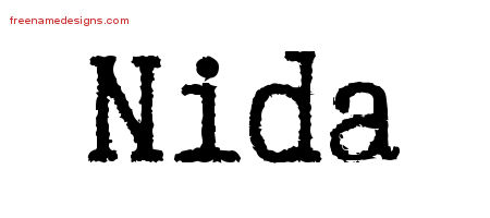 Typewriter Name Tattoo Designs Nida Free Download