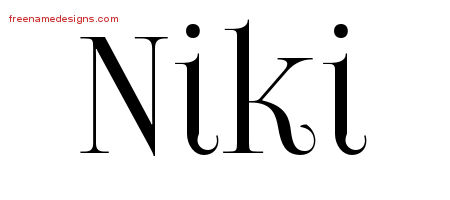 Vintage Name Tattoo Designs Niki Free Download