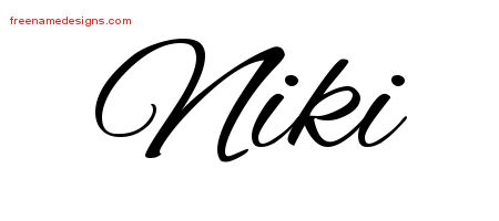 Cursive Name Tattoo Designs Niki Download Free