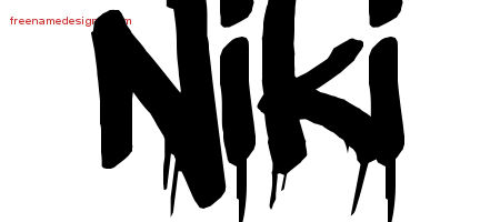 Graffiti Name Tattoo Designs Niki Free Lettering