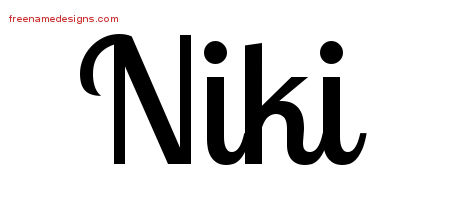 Handwritten Name Tattoo Designs Niki Free Download