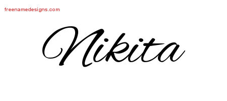 Cursive Name Tattoo Designs Nikita Download Free