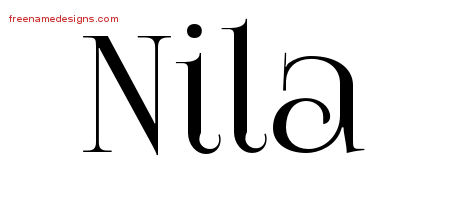 Vintage Name Tattoo Designs Nila Free Download