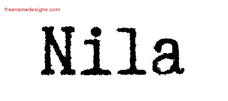 Typewriter Name Tattoo Designs Nila Free Download