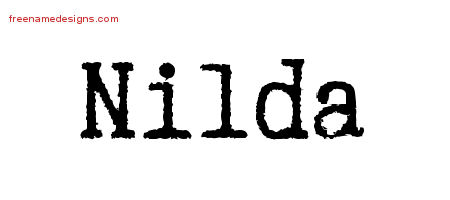 Typewriter Name Tattoo Designs Nilda Free Download