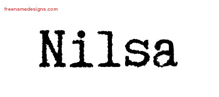 Typewriter Name Tattoo Designs Nilsa Free Download