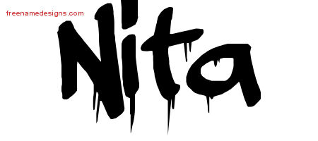 Graffiti Name Tattoo Designs Nita Free Lettering