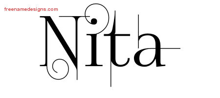 Decorated Name Tattoo Designs Nita Free
