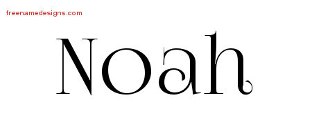 Vintage Name Tattoo Designs Noah Free Printout
