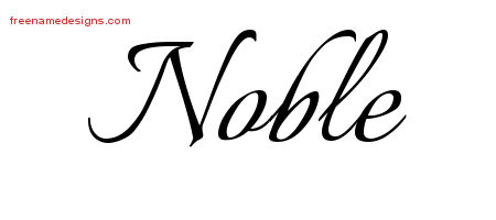 Calligraphic Name Tattoo Designs Noble Free Graphic