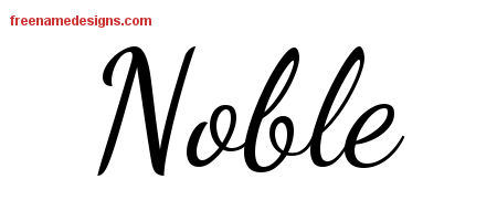 Lively Script Name Tattoo Designs Noble Free Download
