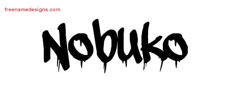 Graffiti Name Tattoo Designs Nobuko Free Lettering