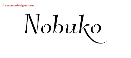 Elegant Name Tattoo Designs Nobuko Free Graphic