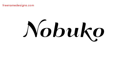 Art Deco Name Tattoo Designs Nobuko Printable