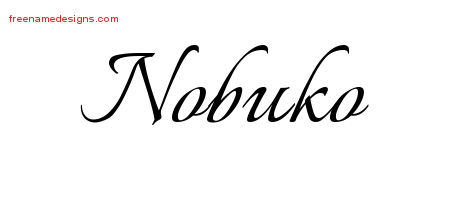 Calligraphic Name Tattoo Designs Nobuko Download Free