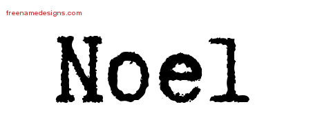 Typewriter Name Tattoo Designs Noel Free Download