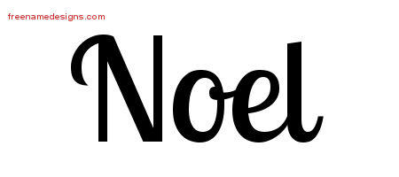 Handwritten Name Tattoo Designs Noel Free Download