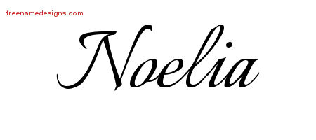 Calligraphic Name Tattoo Designs Noelia Download Free