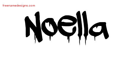 Graffiti Name Tattoo Designs Noella Free Lettering
