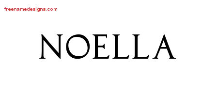 Regal Victorian Name Tattoo Designs Noella Graphic Download