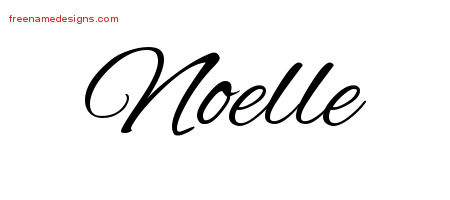 Cursive Name Tattoo Designs Noelle Download Free