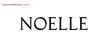 Regal Victorian Name Tattoo Designs Noelle Graphic Download