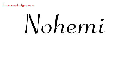 Elegant Name Tattoo Designs Nohemi Free Graphic
