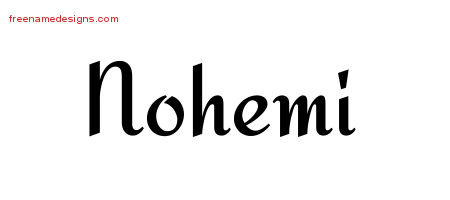 Calligraphic Stylish Name Tattoo Designs Nohemi Download Free