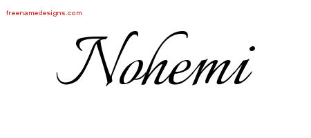 Calligraphic Name Tattoo Designs Nohemi Download Free