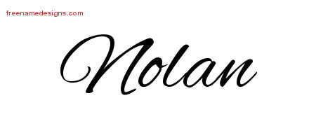 Cursive Name Tattoo Designs Nolan Free Graphic