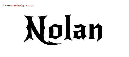 Gothic Name Tattoo Designs Nolan Download Free