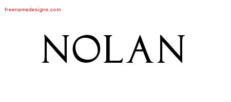 Regal Victorian Name Tattoo Designs Nolan Printable