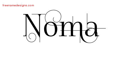 Decorated Name Tattoo Designs Noma Free