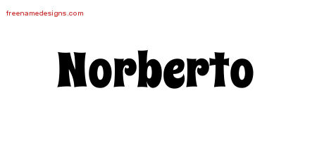Groovy Name Tattoo Designs Norberto Free