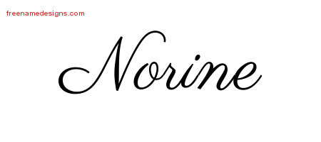 Classic Name Tattoo Designs Norine Graphic Download
