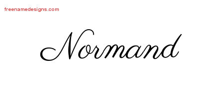 Classic Name Tattoo Designs Normand Printable