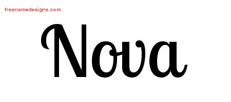 Handwritten Name Tattoo Designs Nova Free Download