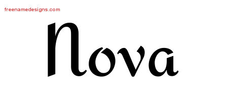Calligraphic Stylish Name Tattoo Designs Nova Download Free