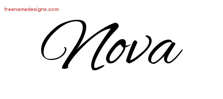 Cursive Name Tattoo Designs Nova Download Free