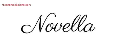 Classic Name Tattoo Designs Novella Graphic Download
