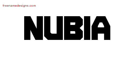 Titling Name Tattoo Designs Nubia Free Printout