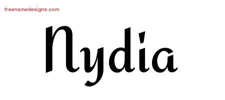 Calligraphic Stylish Name Tattoo Designs Nydia Download Free
