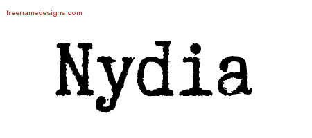 Typewriter Name Tattoo Designs Nydia Free Download