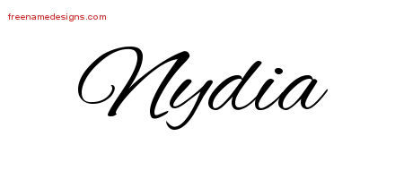 Cursive Name Tattoo Designs Nydia Download Free