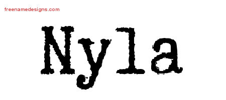 Typewriter Name Tattoo Designs Nyla Free Download
