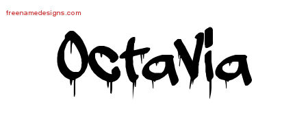 Graffiti Name Tattoo Designs Octavia Free Lettering