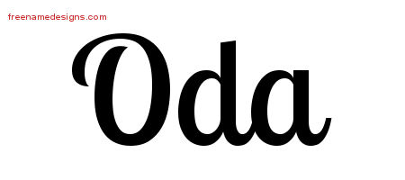 Handwritten Name Tattoo Designs Oda Free Download